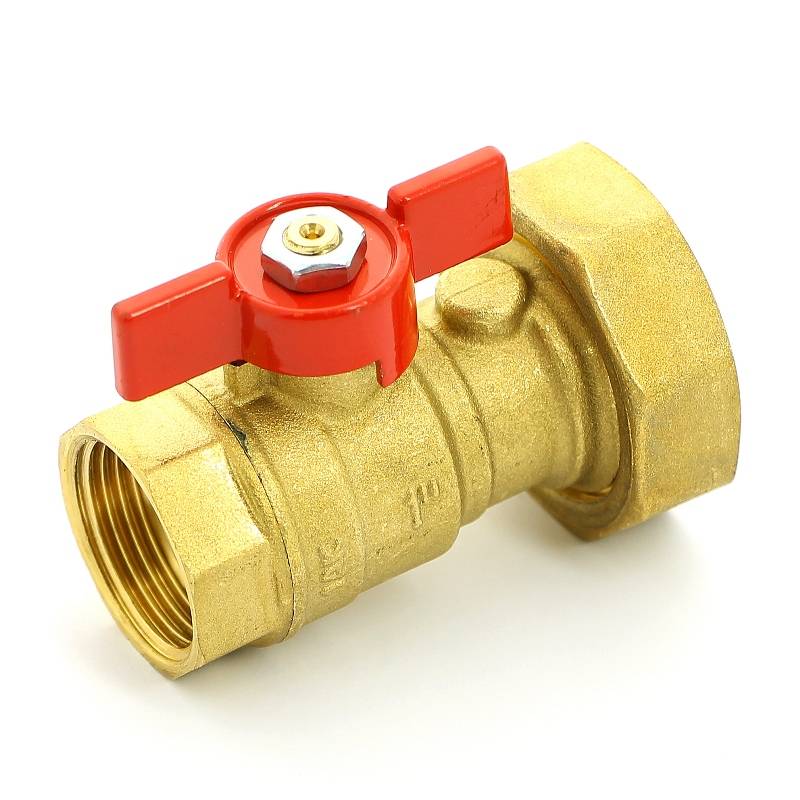 Кран шаровой Uni-Fitt 1x1 1/2 ВВ с накидной гайкой и обратным клапаном 119G4600