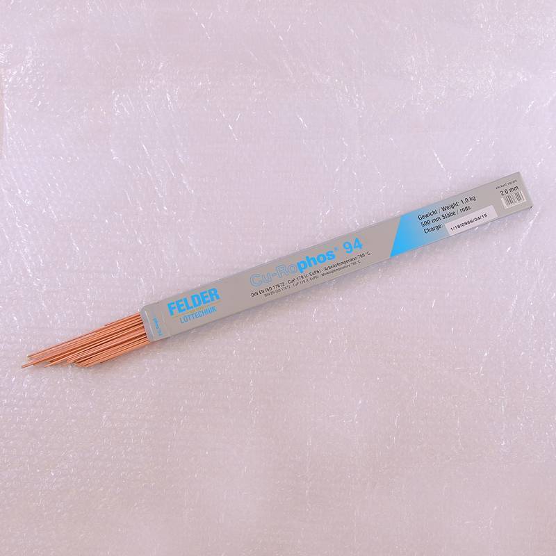Припой твердый медный FELDER Cu-Rophos 94 2 мм 1000 г 330120501