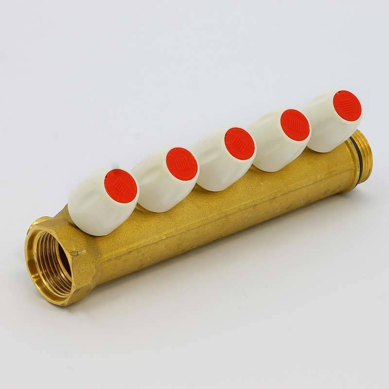 Коллектор Tiemme 1860 1 НВ 5 выходов 1/2 Н 36 мм с утолщенными стенками 1860033