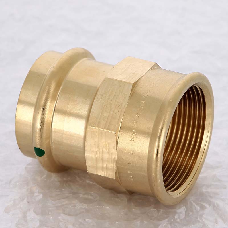 Муфта переходная пресс-В Viega Sanpress бронза 42х1 1/2 124236