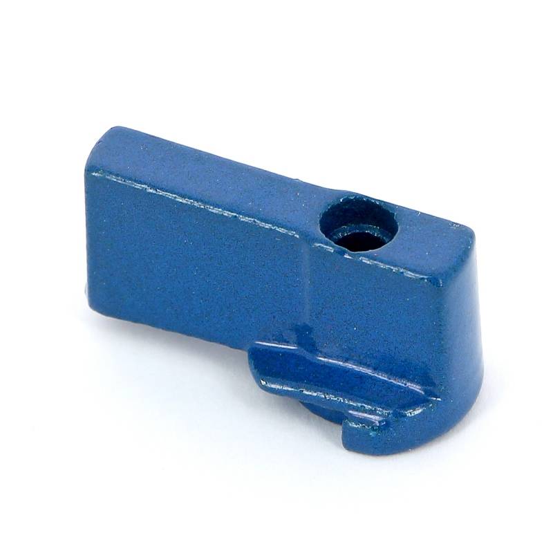 Ручка-флажок Uni-Fitt для мини-шарового крана алюминий синяя 128A0100