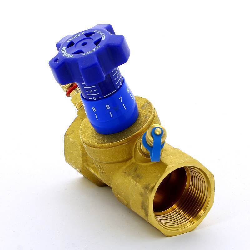 Клапан балансировочный ручной Cimberio CIM 787OT 1 1/4 ВВ с 2 ниппелями CIM 787OT 1 1/4