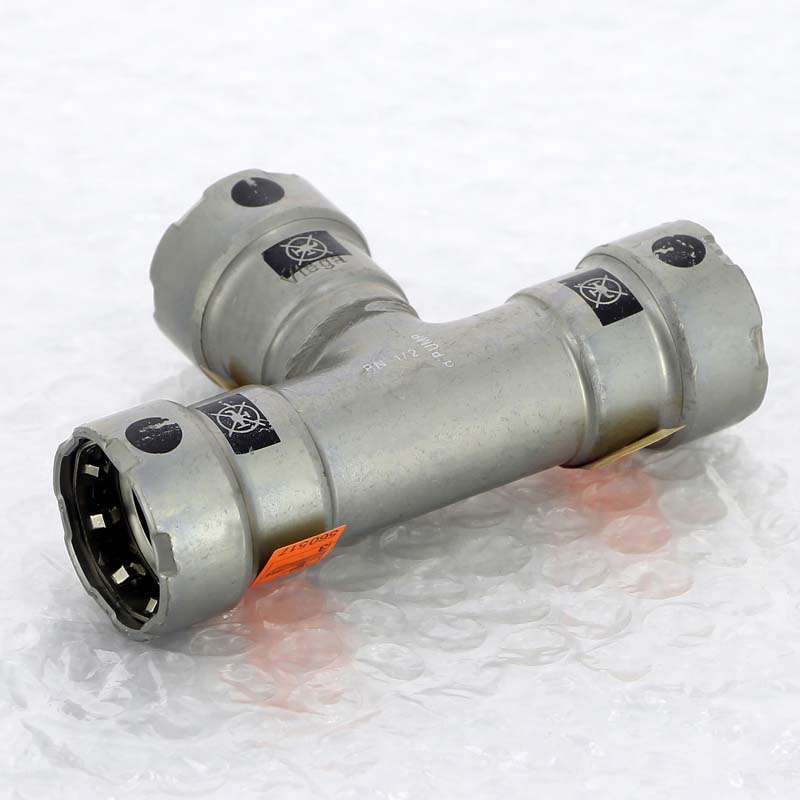 Тройник пресс Megapress Viega 1x1/2x1 695033