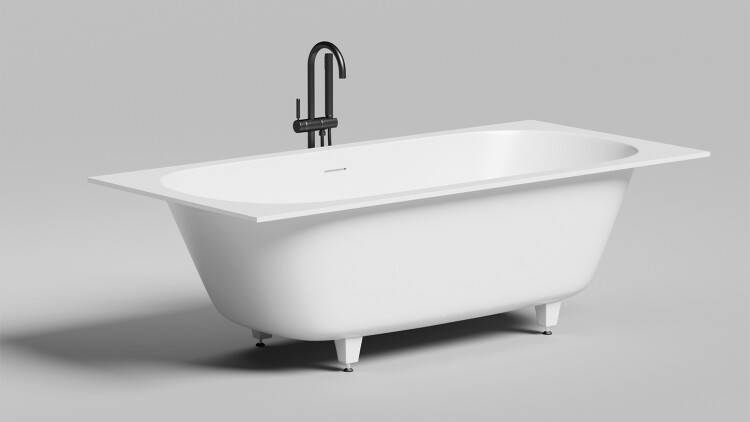 Ванна Salini Ornella Axis Kit 1882x895x627/647 мм белый матовый 103522M