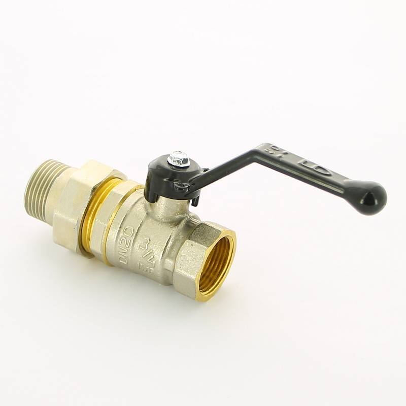 Кран шаровой LD Pride 3/4 НВ полнопроходной ручка с американкой 47.307.20