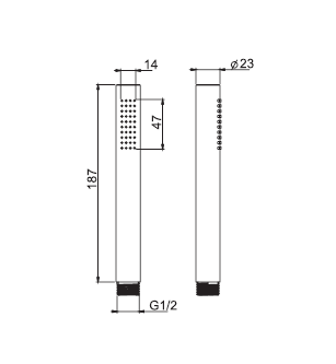 Ручной душ FIMA Carlo Frattini Handshowers 14x47 мм шампань F2067OTHL