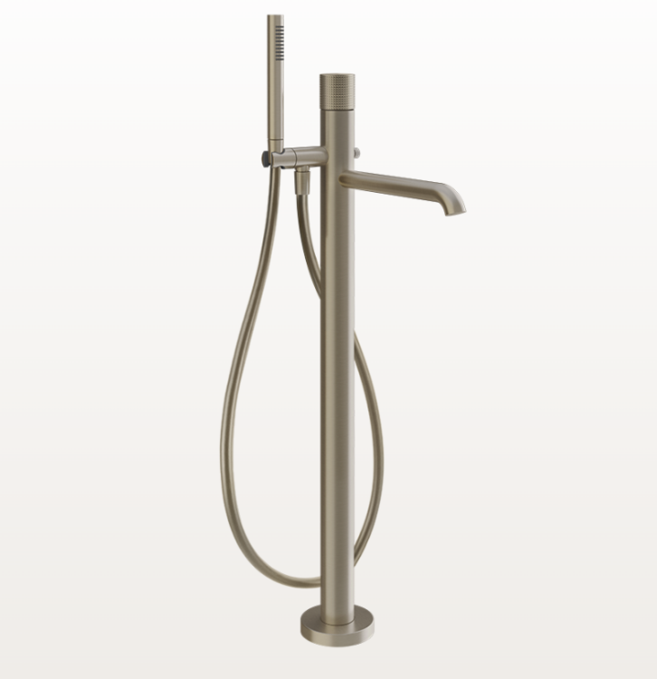 Смеситель для ванны и душа Gessi Habito Cesello напольный Finox 70428149