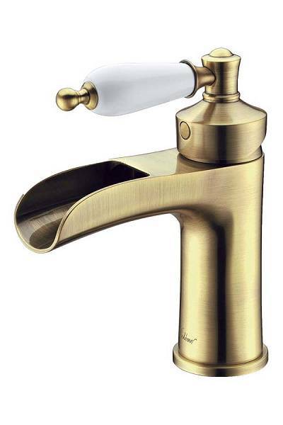 Смеситель для раковины Boheme Vogue матовая бронза 201