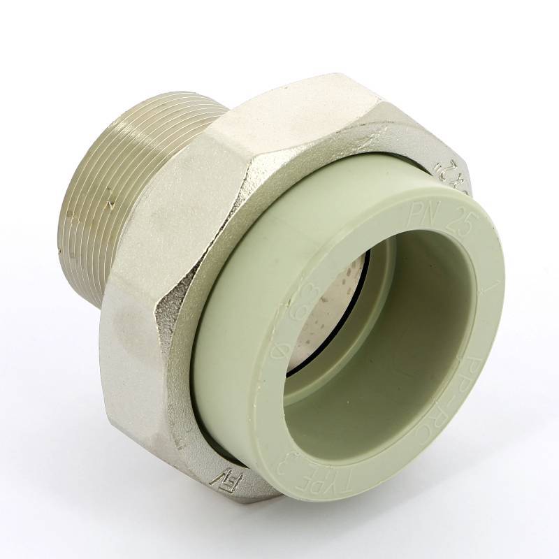 Муфта полипропиленовая FV-Plast разъемная с наружной резьбой 63x2 237063