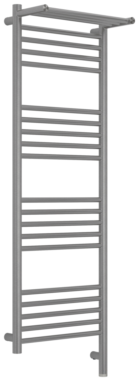 Полотенцесушитель электрический Сунержа Богема 3.1 с 1 полкой 400x1200 мм правый сатин браш 071-6007-1240