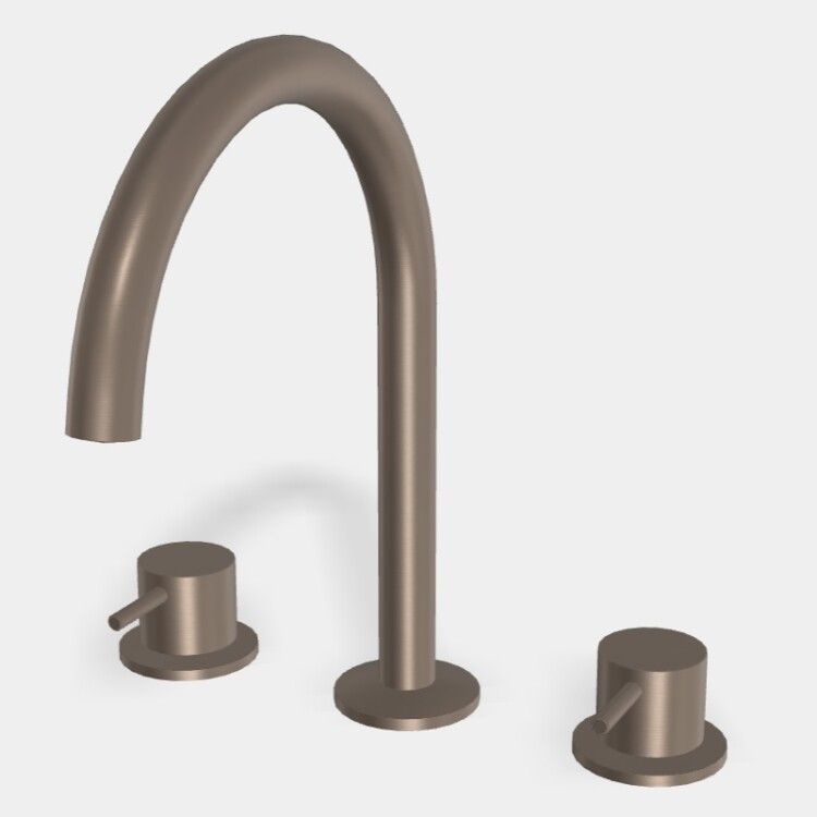 Смеситель для раковины Fima Carlo Frattini Spillo Up Brushed Moka Bronze PVD F3161KS