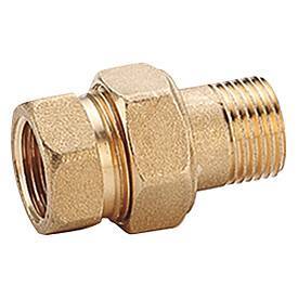 Сгон прямой с накидной гайкой Giacomini R18 1 1/4 R18Y006