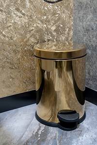 Ведро мусорное напольное Boheme Imperiale золото 10426