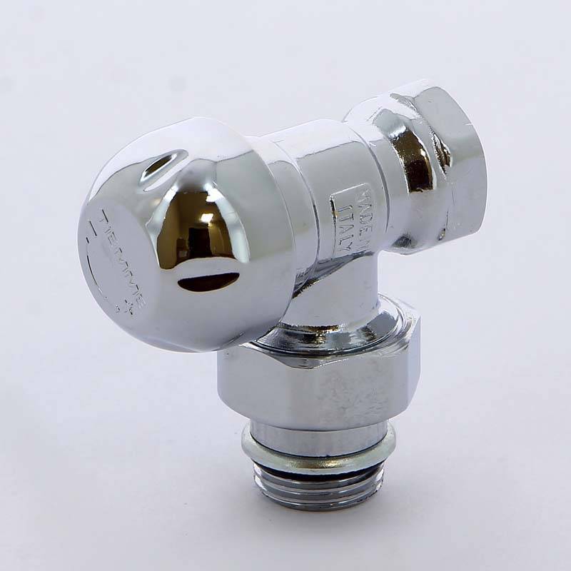 Вентиль радиаторный обратный угловой Tiemme хромированный 1/2 3330001