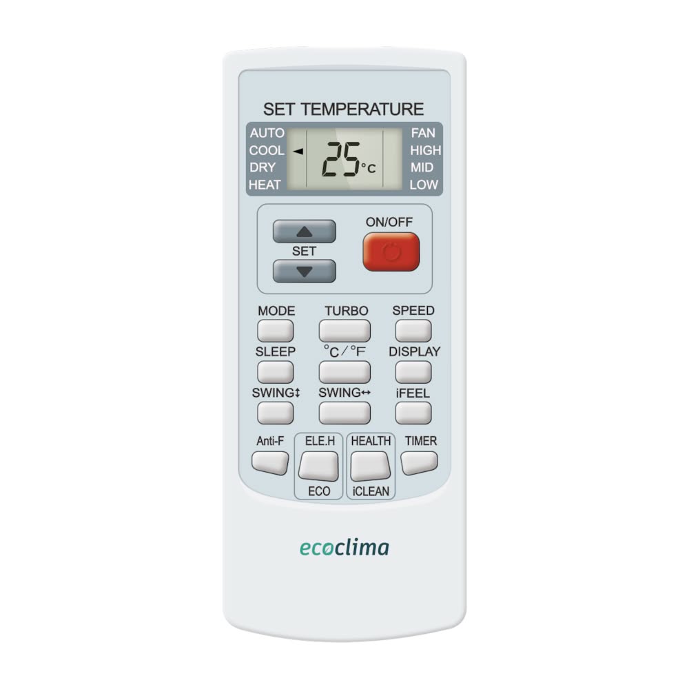 Кондиционер сплит-система Ecoclima Frost Line Inverter ECW/I-AX24/FB-4R1 / EC/I-AX24/F-4R1 инверторный ECW/I-AX24/FB-4R1/EC/I-AX24/F-4R1