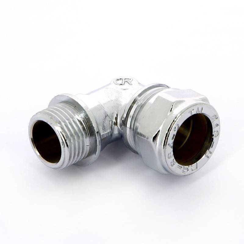 Угол обжимной хромированный Tiemme 18х1/2 наружная резьба 1130203