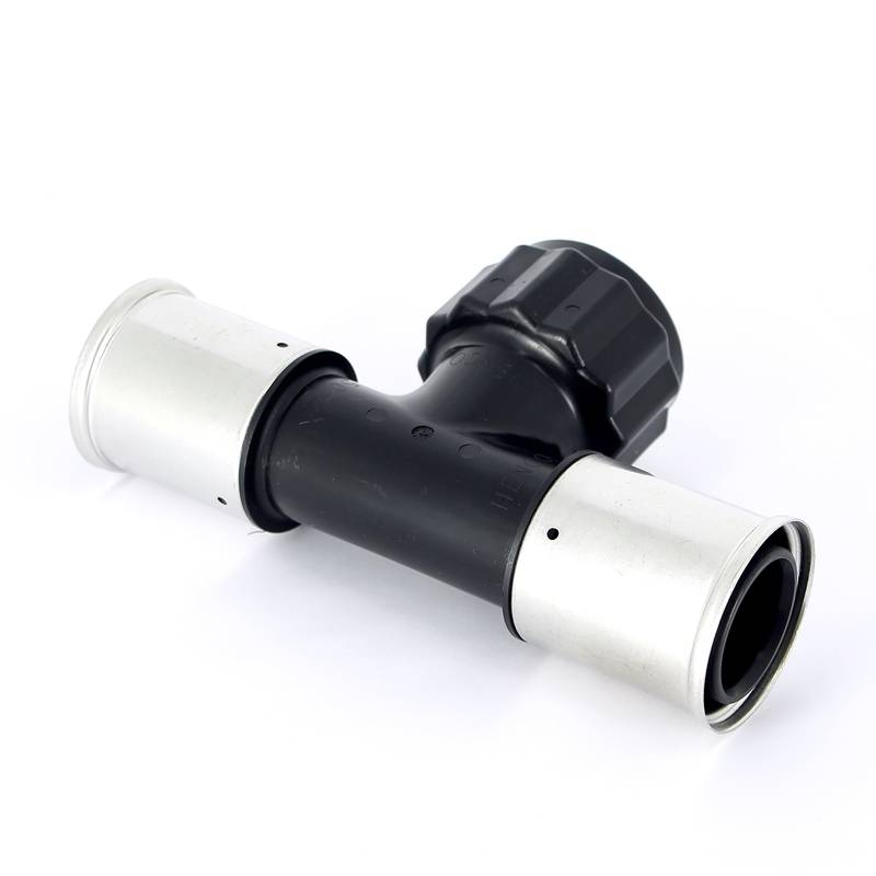 Тройник пресс с внутренней резьбой Henco PVDF 50х1 1/2х50 мм 13PK-500850