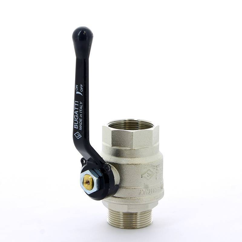 Кран шаровой Bugatti New Jersey 1 1/2 НР-ВР рычаг 09150007