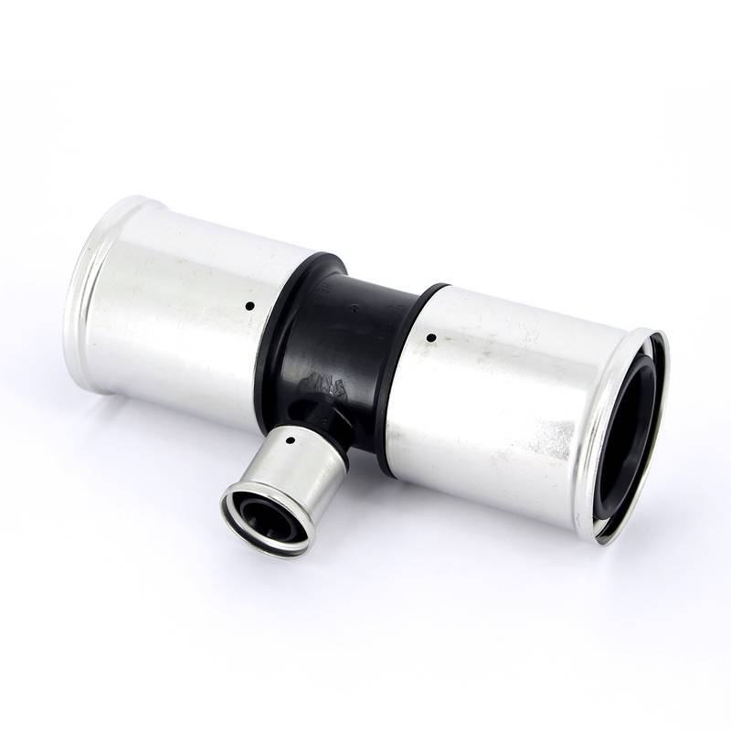 Тройник пресс PVDF Henco 63х26х63 мм 10PK-632663