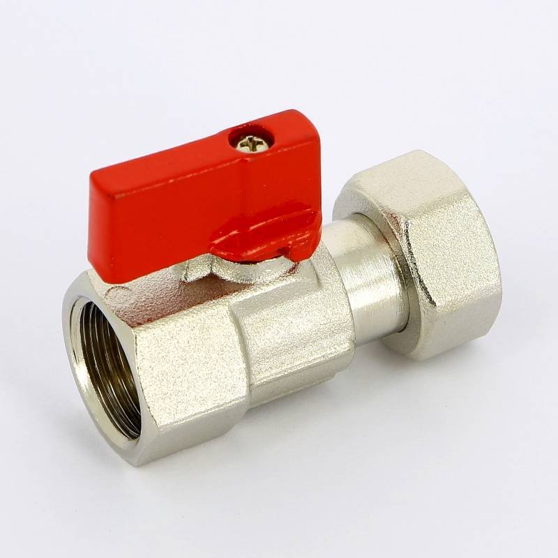 Кран шаровой мини Uni-Fitt ВВ 1/2 с накидной гайкой 122N2000