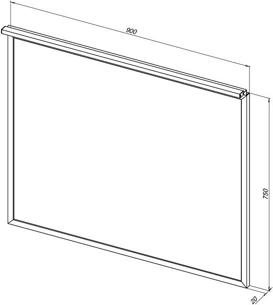 Зеркало Allen Brau Priority 90 см серебро 1.31016.02