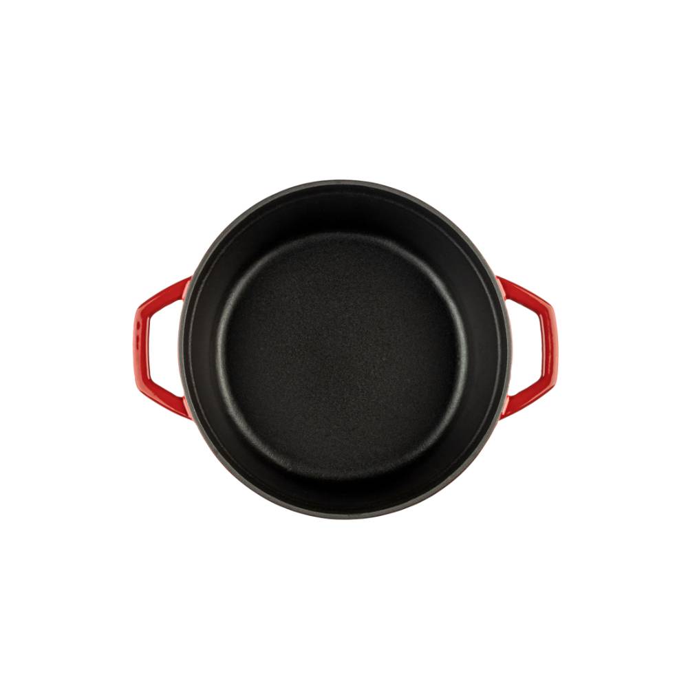 Кастрюля глубокая Hascevher Yeni Derin 24 см красная A905524