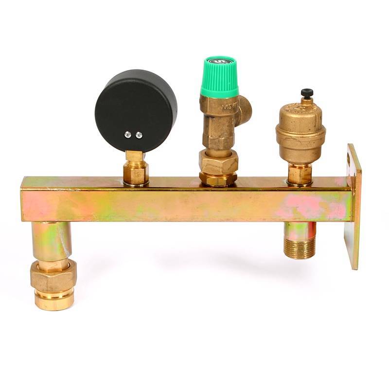 Группа безопасности котла с консолью для расширительного бака и отсечным клапаном Uni-Fitt 256D3230