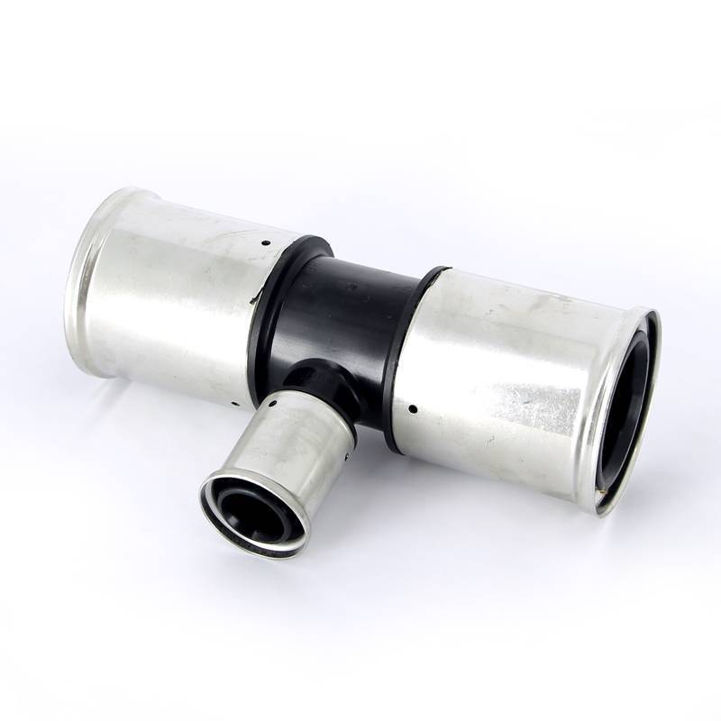 Тройник пресс PVDF Henco 63х32х63 мм 10PK-633263