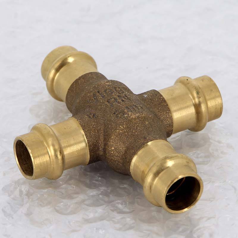 Крестовина пресс бронзовая Viega Sanpress 15 мм 424435