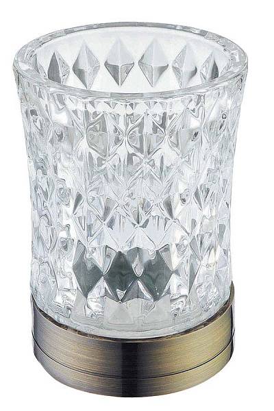 Стакан для зубных щеток настольный Boheme бронза 10211