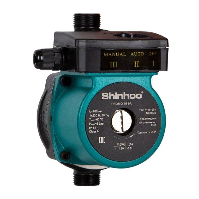 Насос циркуляционный Shinhoo PROMO 15-12A 230 В