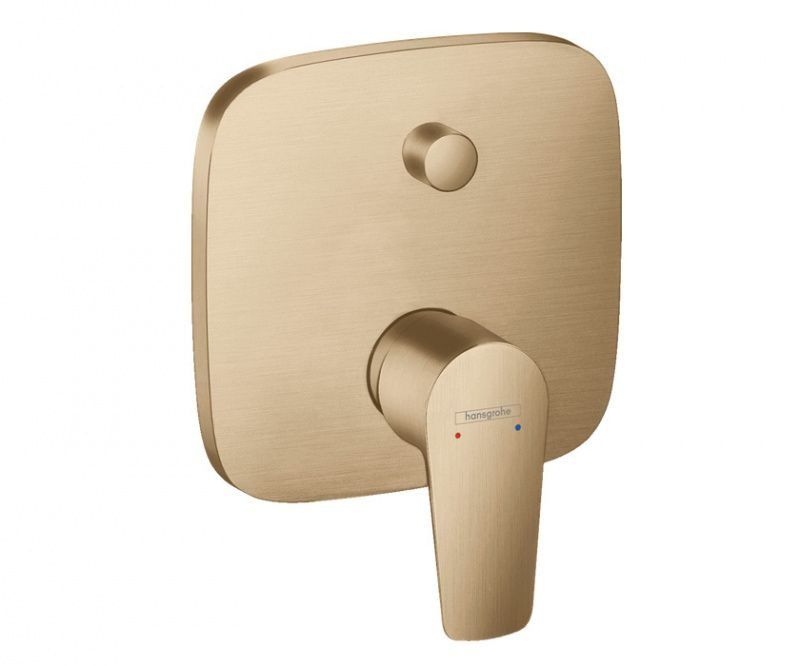 Смеситель для ванны Hansgrohe Talis E однорычажный скрытого монтажа шлифованная бронза 71745140