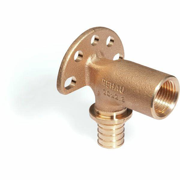Угольник настенный REHAU RAUTITAN RX 20-1/2 внутренняя резьба 59 мм для фальшстен длинный 13661131001