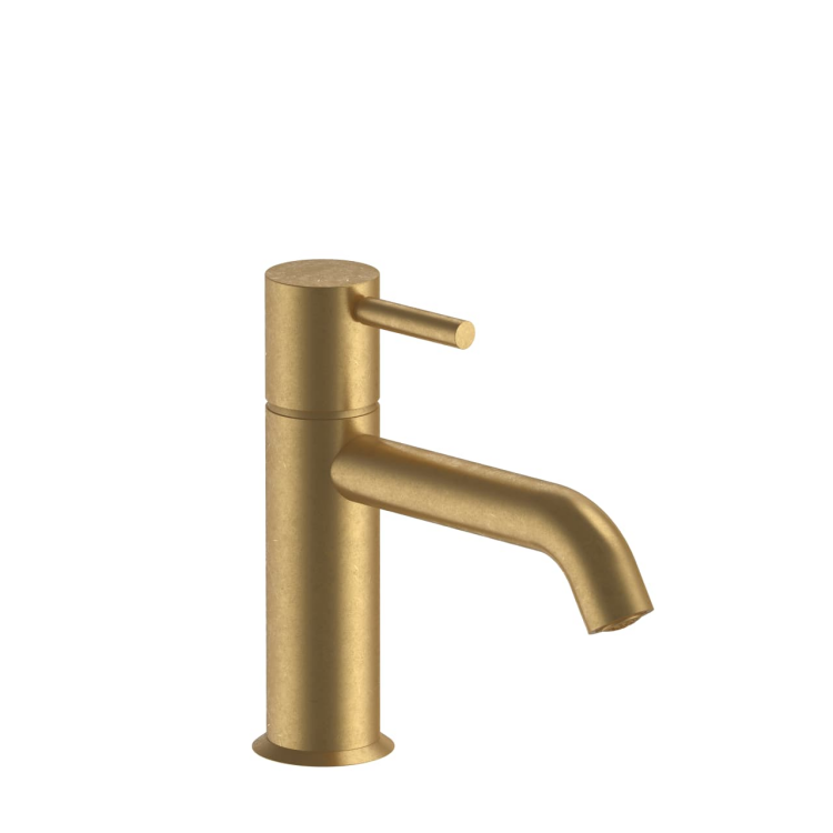 Смеситель для раковины Fantini Nostromo на 1 отверстие вынос 115 мм цвет Pure Brass PVD 50Q7E804WF