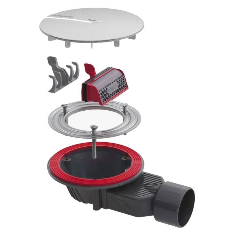 Сифон для душевого поддона Wirquin Slim+ 90 мм сухой затвор 30723365