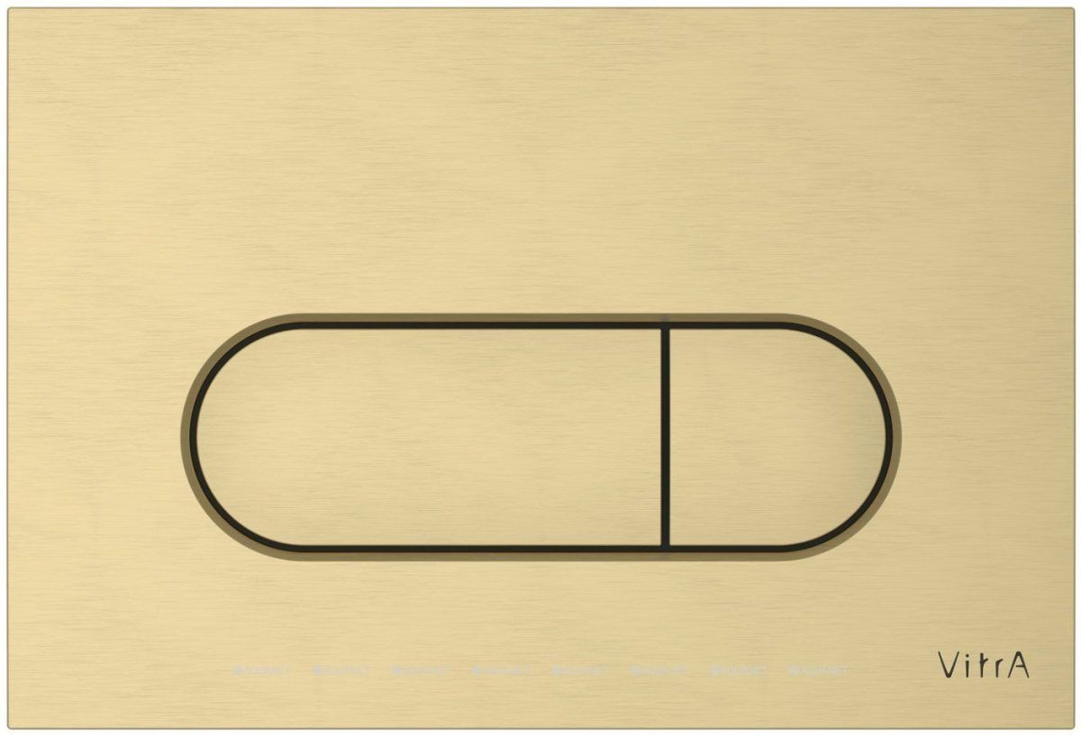 Панель смыва VitrA Root Round шлифованное золото 740-2225