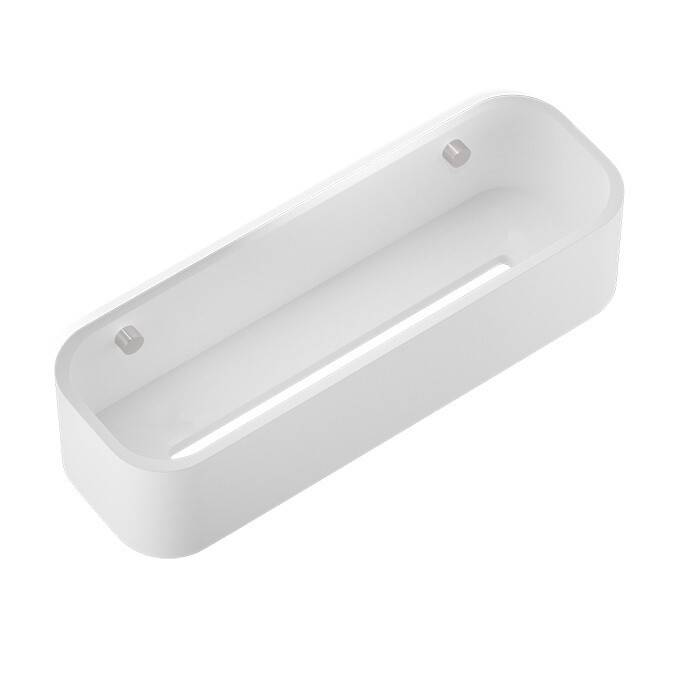 Полка Decor Walther Stone DCT 30 300х100х70 мм нержавеющая сталь матовая/белый матовый 0973855