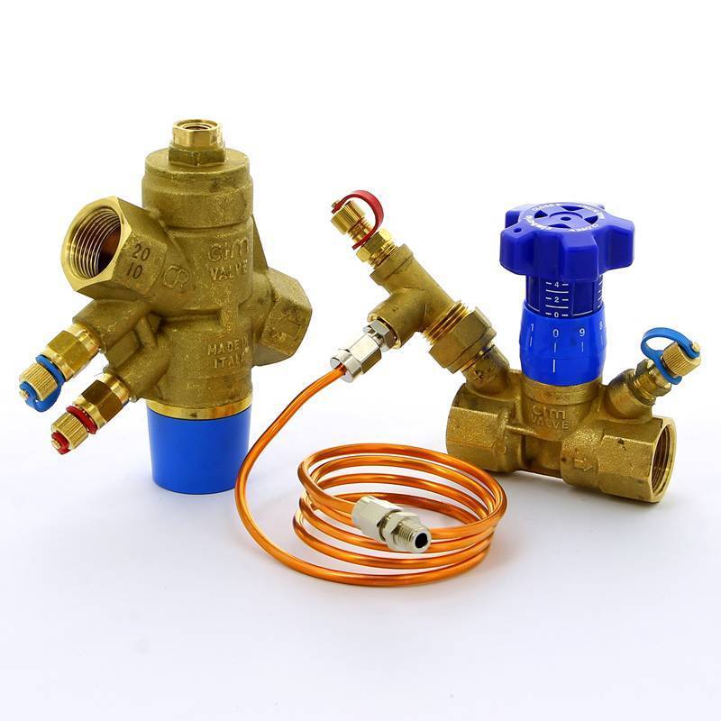 Комплект регулятора перепада давления CIM 767 и балансировочного клапана Cimberio 3/4 CIM 767L787ODP 34