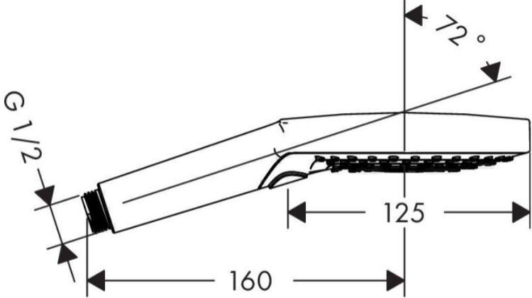 Ручной душ Hansgrohe Raindance Select S 120 3jet PowderRain полированное золото 26014990