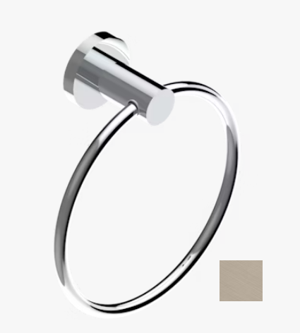 Полотенцедержатель-кольцо THG Bambou Clear crystal 180 мм золото светлое A35F30504N