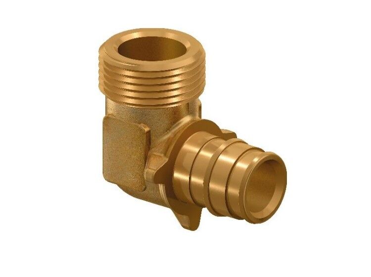 Угольник 90° Uponor Q&E 16-1/2 НР латунь 1023019