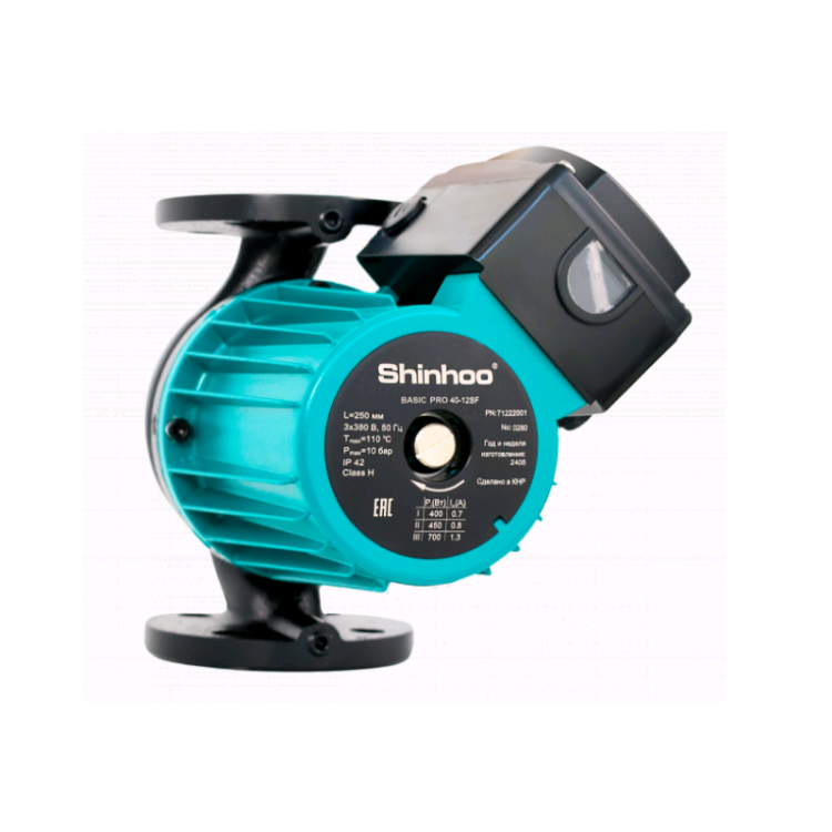 Насос циркуляционный Shinhoo BASIC PRO 65-12SF 1x230V фланцевый 71241015