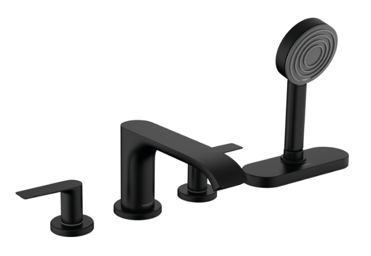 Смеситель для ванны Hansgrohe Vivenis скрытого монтажа черный матовый 75444670