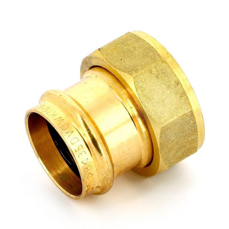 Муфта пресс IBP >B< Press 35 мм х 1 1/2 с накидной гайкой бронза P4355 03512000