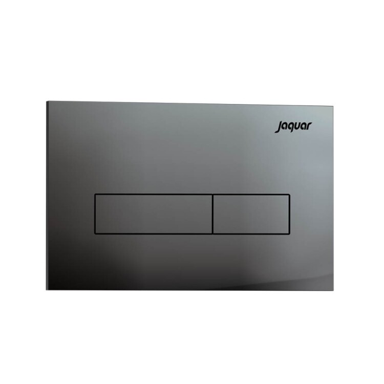 Клавиша смыва Jaquar Kubix 236х152 мм черный хром JCP-BCH-352415