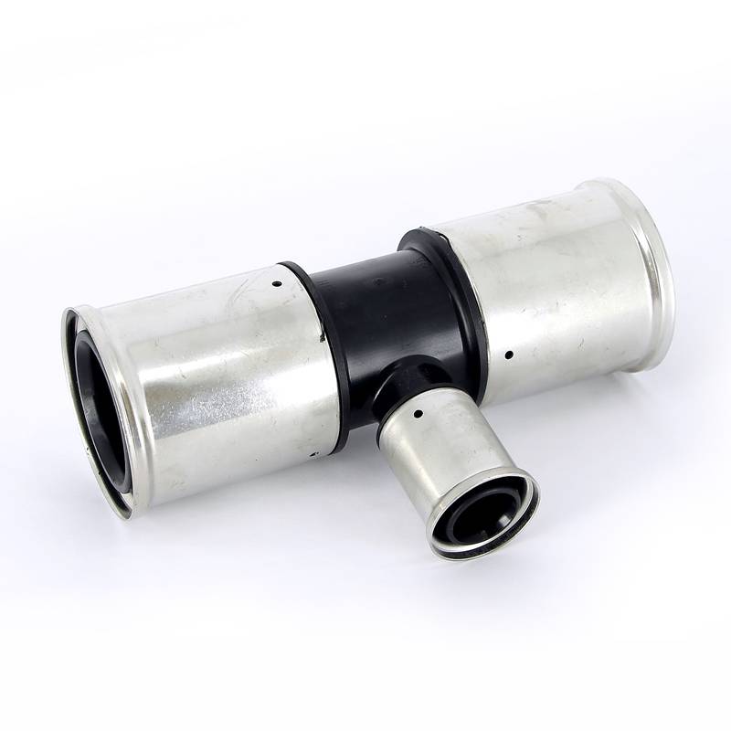 Тройник пресс PVDF Henco 63х32х63 мм 10PK-633263