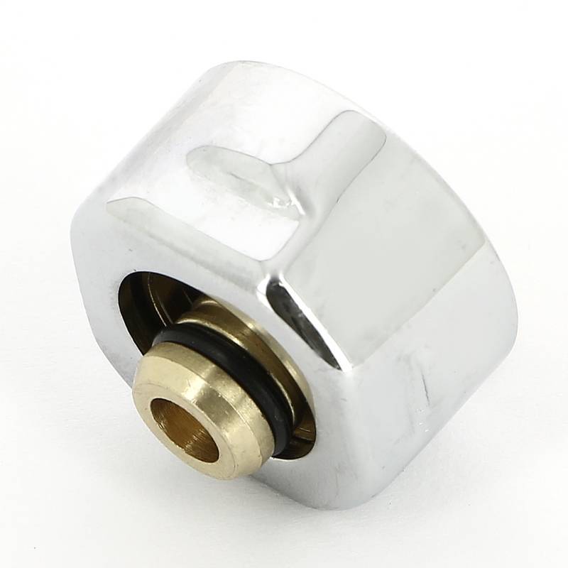 Соединитель для металлопластиковой трубы Carlo Poletti 16.2х2.6 мм хром A58513B