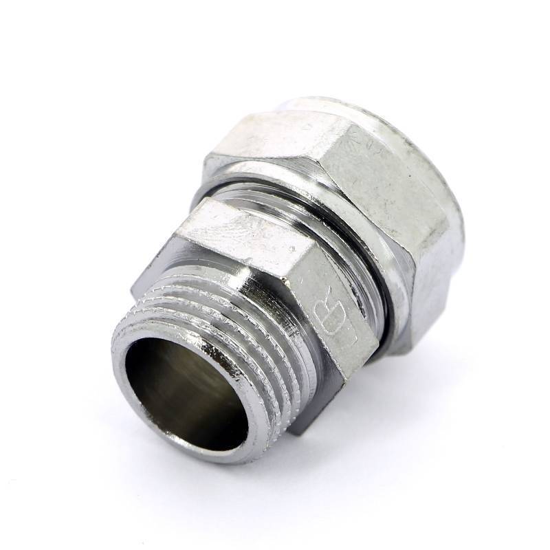 Муфта обжимная с наружной резьбой хромированная Tiemme 18x1/2 1130184