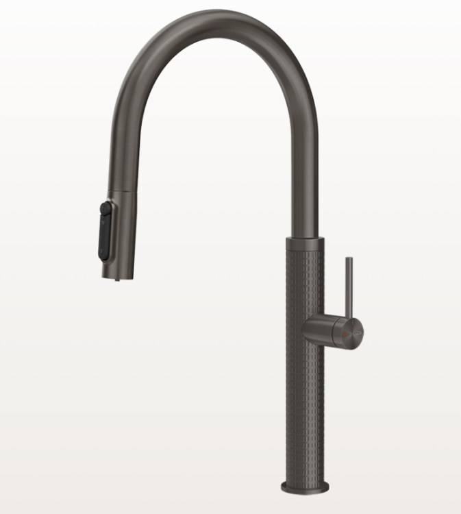 Смеситель для кухни Gessi 316 Meccanica с функцией фильтрации Black Metal Brushed PVD 60824707