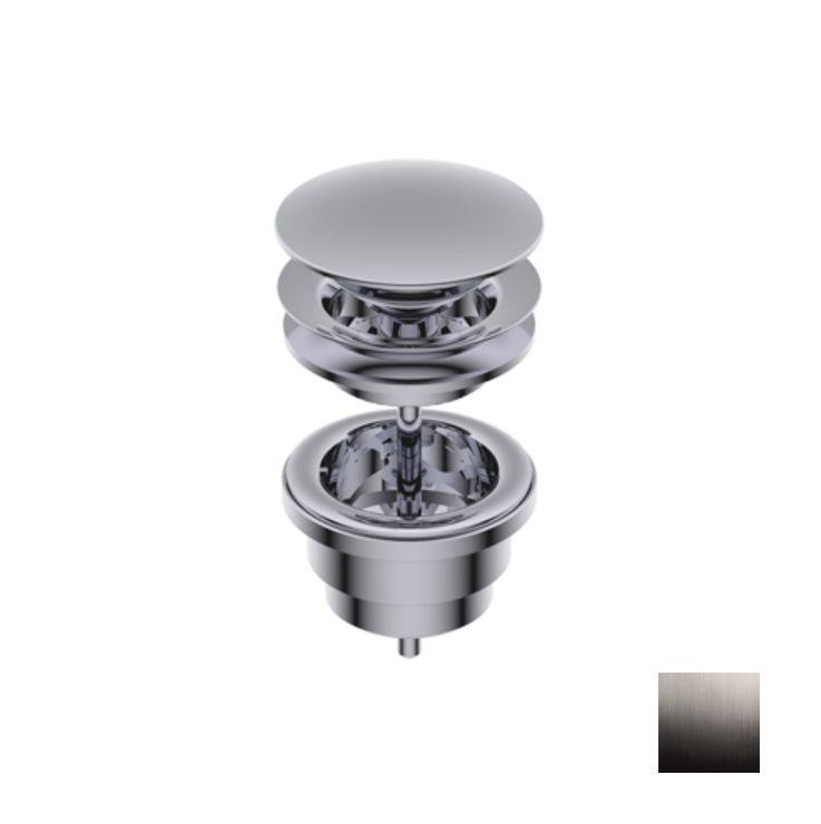 Донный клапан Ritmonio для раковины 1 1/4 цвет Brushed Black Chrome E0BA0176SFBLX